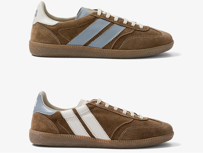 baskets et sneakers - Tendance - femme - Nubuck - Marron - Caval8140606_2