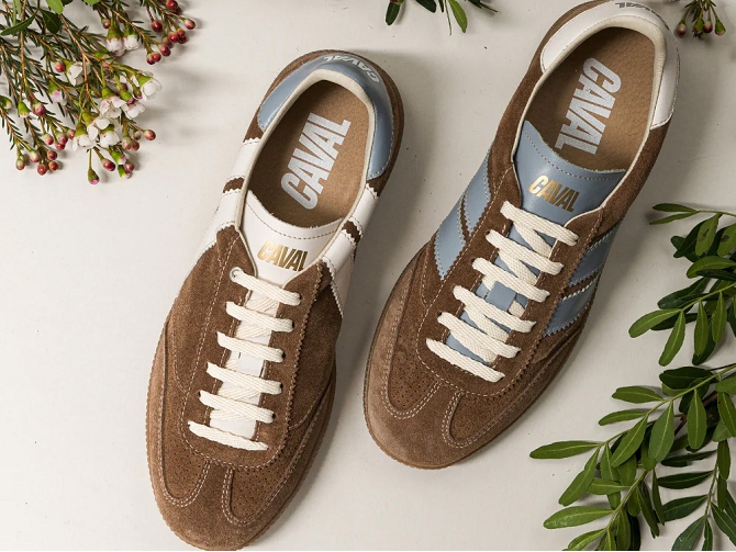 baskets et sneakers - Tendance - femme - Nubuck - Marron - Caval8140606_5