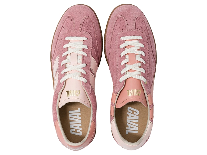 baskets et sneakers - Tendance - femme - Cuir - Rose - Caval8140608_3