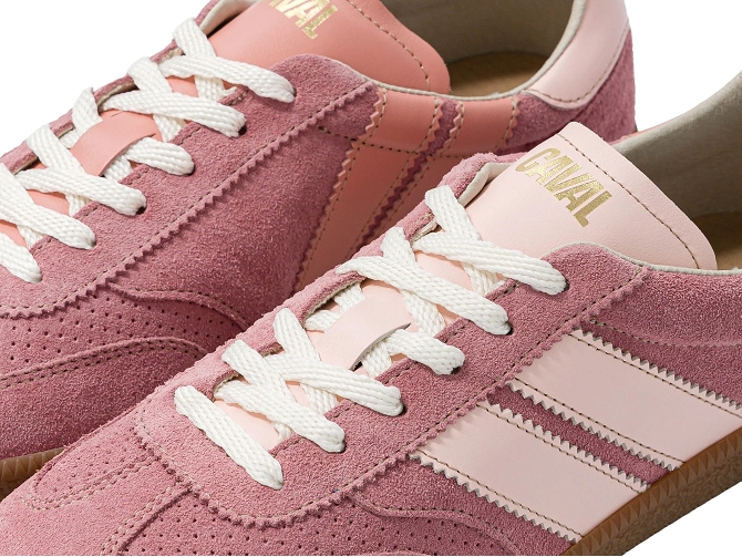 baskets et sneakers - Tendance - femme - Cuir - Rose - Caval8140608_6