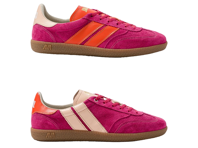 baskets et sneakers - Tendance - femme - Cuir - Rose - Caval8140609_2