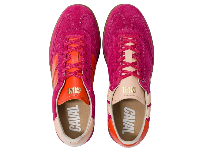 baskets et sneakers - Tendance - femme - Cuir - Rose - Caval8140609_3
