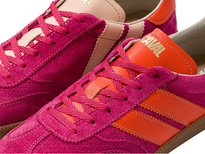 baskets et sneakers - Tendance - femme - Cuir - Rose - Caval8140609_5