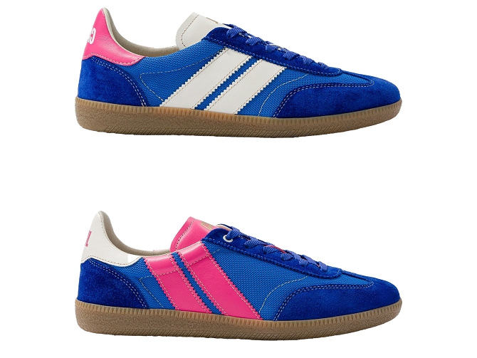 baskets et sneakers - Tendance - femme - Cuir - Bleu - Caval8140610_2