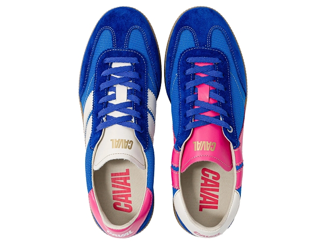 baskets et sneakers - Tendance - femme - Cuir - Bleu - Caval8140610_3