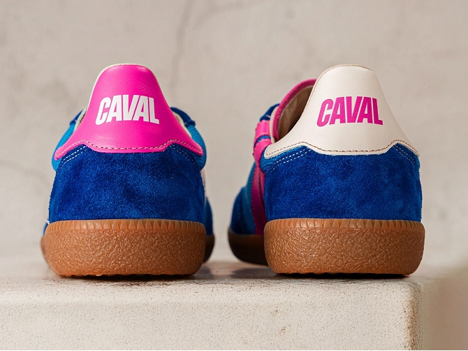 baskets et sneakers - Tendance - femme - Cuir - Bleu - Caval8140610_5