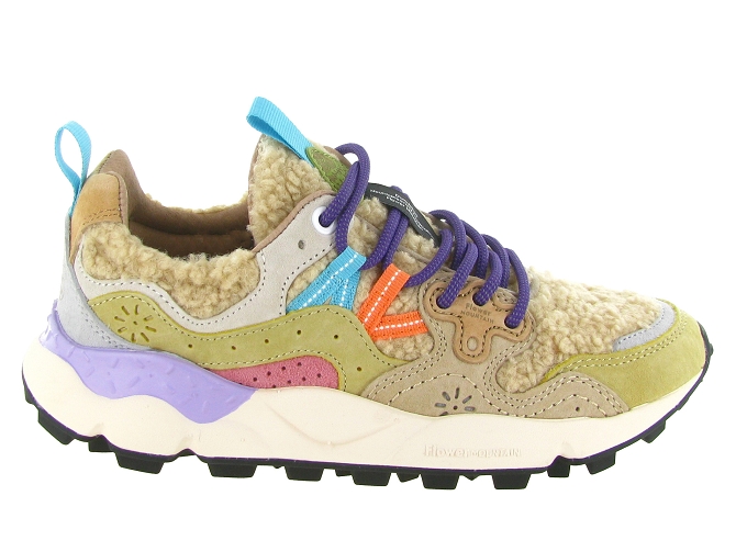 baskets et sneakers - Tendance - femme - Fourrure - Beige - Flower mountain8140802_2