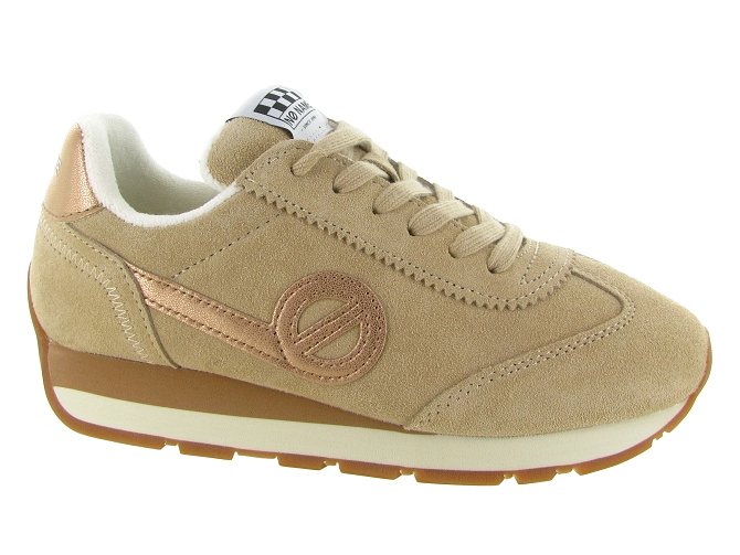 baskets et sneakers - Tendance - femme - Nubuck - Taupe - No name