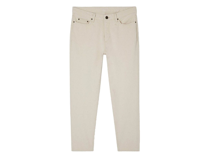 pantalon - JEANS - vetement homme - Cuir - Crème - American vintage