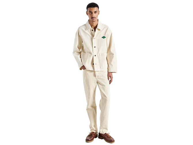 pantalon - JEANS - vetement homme - Cuir - Crème - American vintage8144901_3