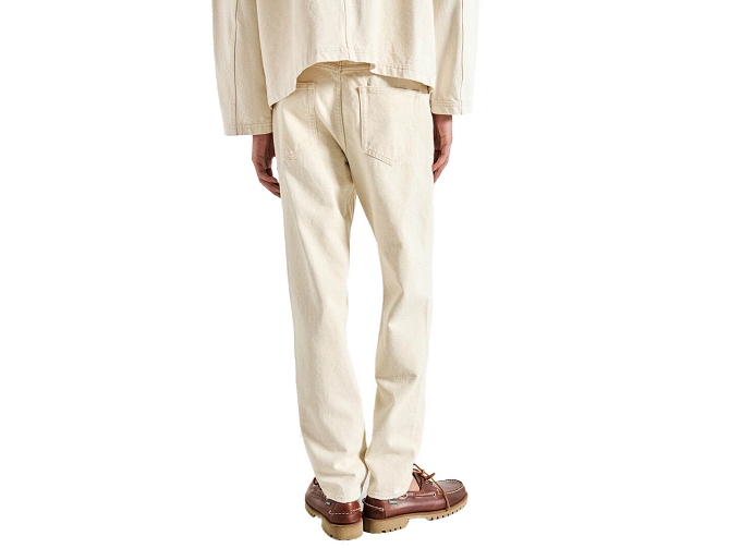 pantalon - JEANS - vetement homme - Cuir - Crème - American vintage8144901_4