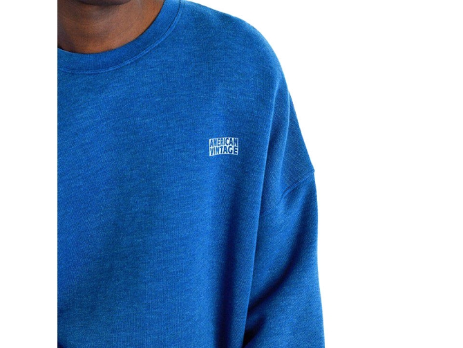 sweat - ML - vetement homme - Cuir - Bleu - American vintage8145101_5