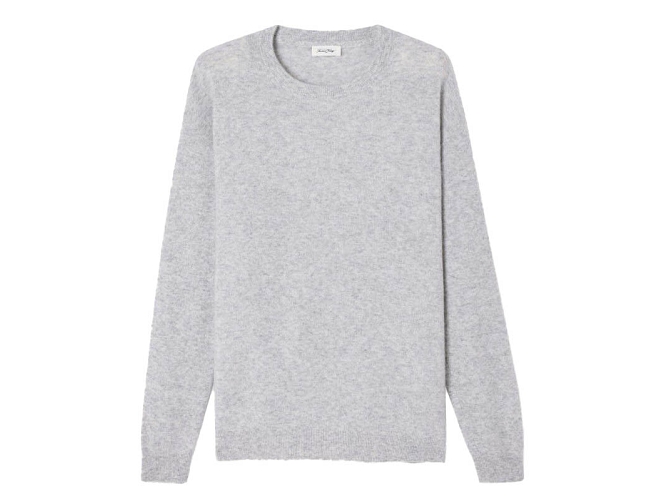 pull - ML - vetement homme - Cuir - Gris - American vintage