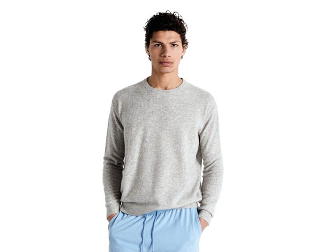 pull - ML - vetement homme - Cuir - Gris - American vintage8145401_3