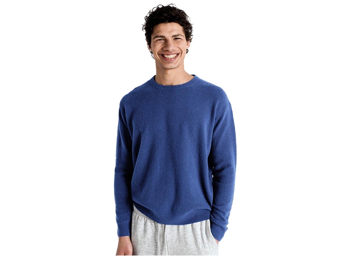 pull - ML - vetement homme - Cuir - Bleu - American vintage8145402_2