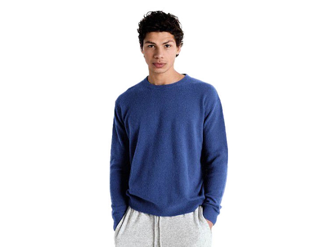 pull - ML - vetement homme - Cuir - Bleu - American vintage8145402_3