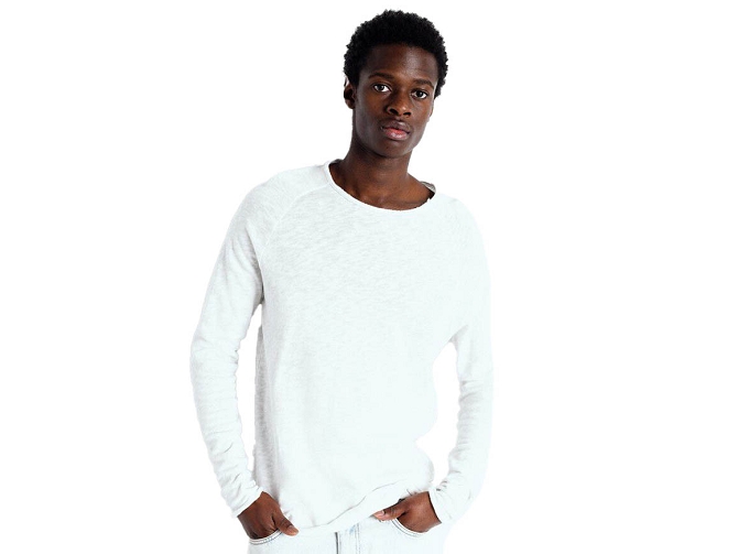 ts - ML - vetement homme - Cuir - Blanc - American vintage8145502_2