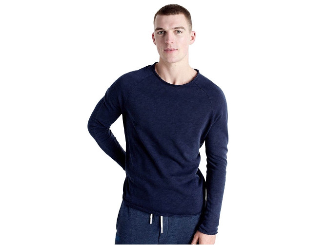 ts - ML - vetement homme - Cuir - Bleu Marine - American vintage8145504_2