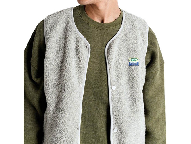 veste - SANS MANCHE - vetement homme - Cuir - Gris - American vintage8145702_2