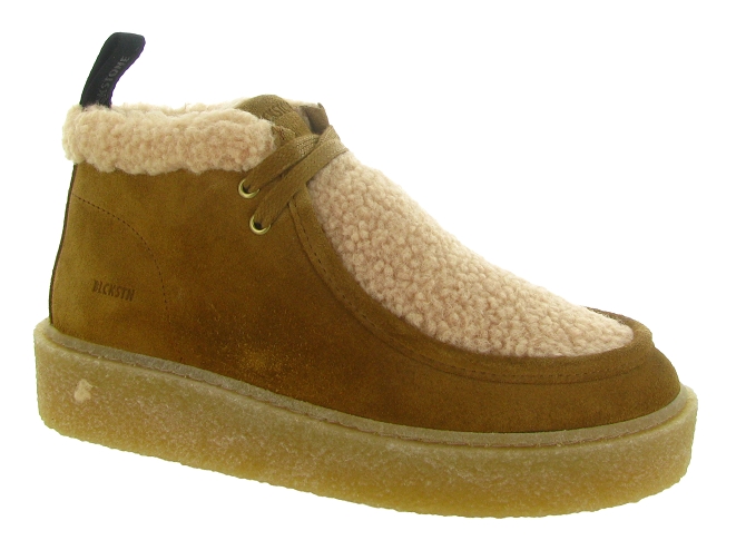 apres ski bottes fourrees - Bottine chaude - femme - Nubuck - Marron - Black stone