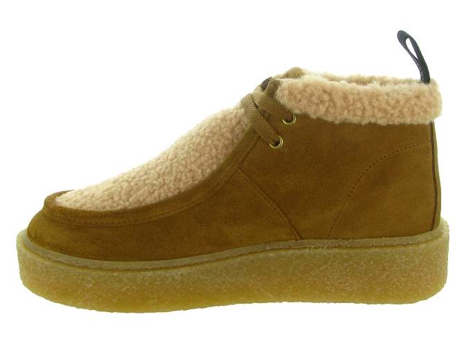 apres ski bottes fourrees - Bottine chaude - femme - Nubuck - Marron - Black stone8146301_4