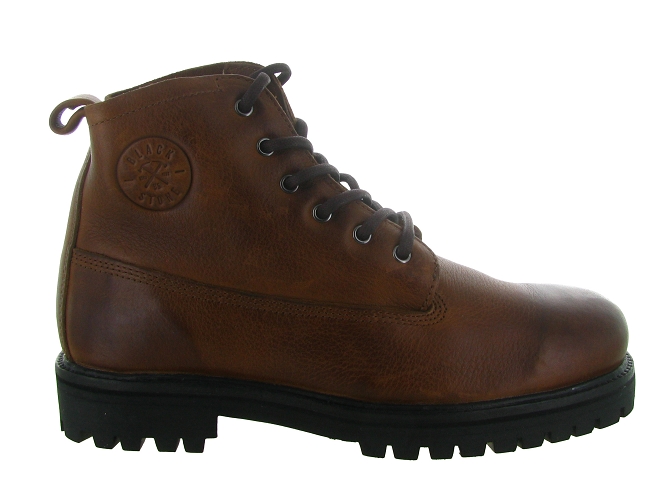 apres ski bottes fourrees - Bottine chaude - homme - Cuir - Marron - Black stone8147102_2