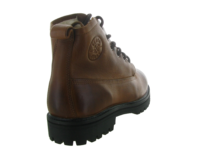 apres ski bottes fourrees - Bottine chaude - homme - Cuir - Marron - Black stone8147102_5