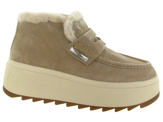 apres ski bottes fourrees - Botte fourrée - femme - Nubuck - Beige - Ash italia