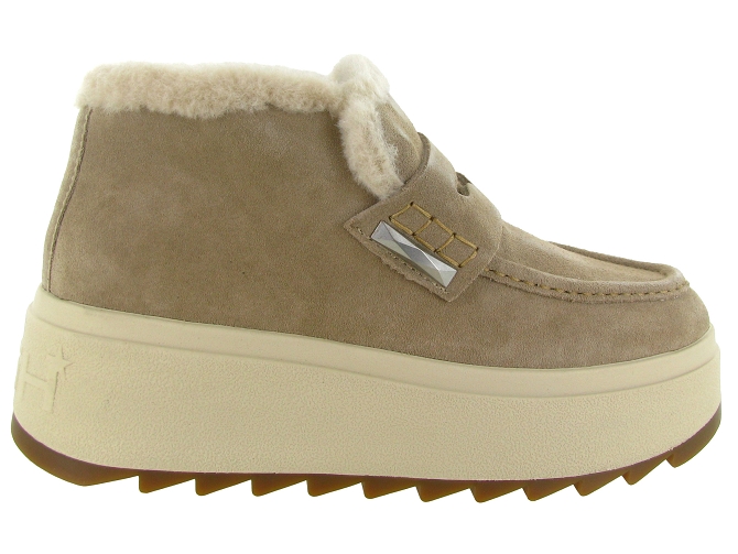 apres ski bottes fourrees - Botte fourrée - femme - Nubuck - Beige - Ash italia8147701_2