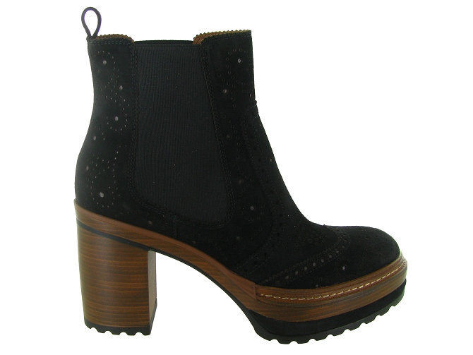 bottines et boots - Classique & Chic - femme - Nubuck - Noir - Pons quintana8149001_2