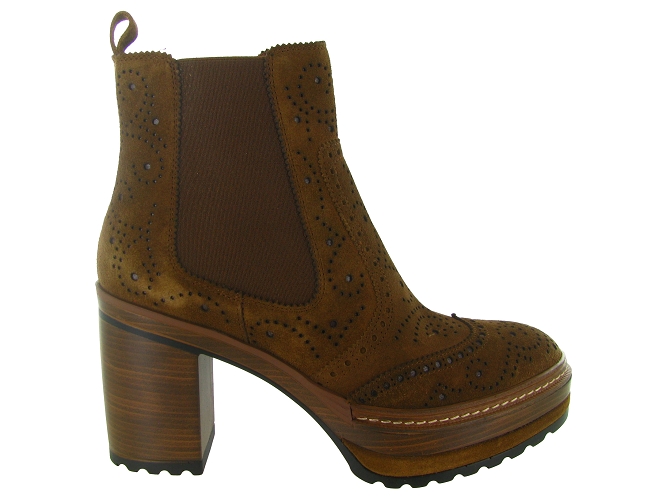bottines et boots - Classique & Chic - femme - Nubuck - Camel - Pons quintana8149002_2