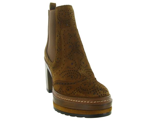 bottines et boots - Classique & Chic - femme - Nubuck - Camel - Pons quintana8149002_3