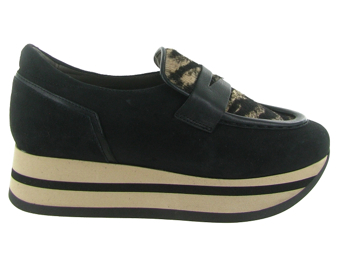 mocassins - Elégant - femme - Cuir - Noir - Softwaves8149701_2