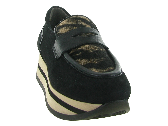mocassins - Elégant - femme - Cuir - Noir - Softwaves8149701_3