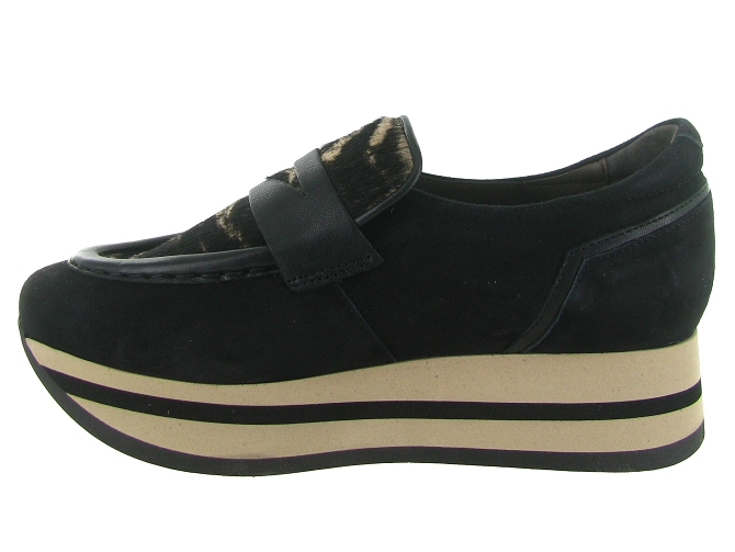 mocassins - Elégant - femme - Cuir - Noir - Softwaves8149701_4