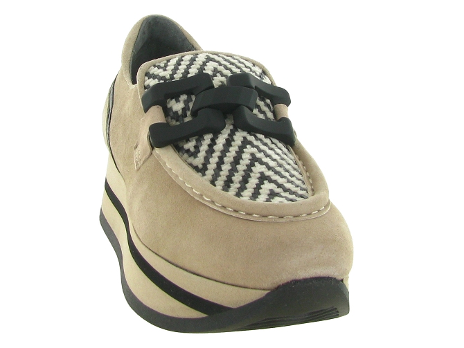 mocassins - Compensé - femme - Cuir - Beige - Softwaves8149801_3
