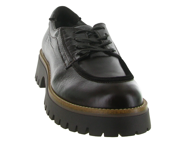 chaussures a lacets - Derby - femme - Cuir - Marron - Softwaves8149901_3
