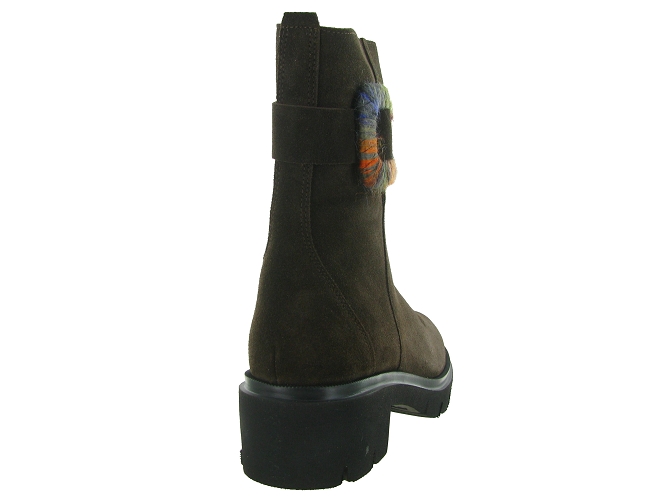 bottines et boots - Chelsea - femme - Nubuck - Marron - Softwaves8152101_5