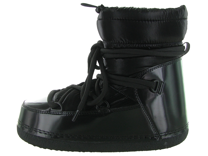 apres ski bottes fourrees - Botte de neige - femme - Nylon - Noir - Inuikii8152702_4