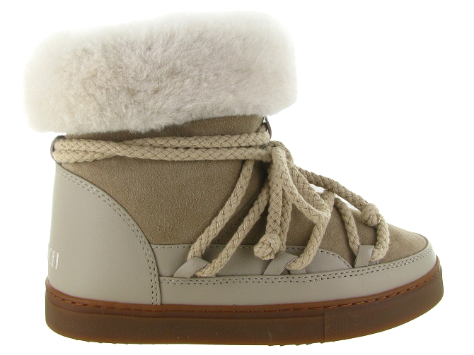 apres ski bottes fourrees - Botte de neige - femme - Nylon - Beige - Inuikii8153601_2