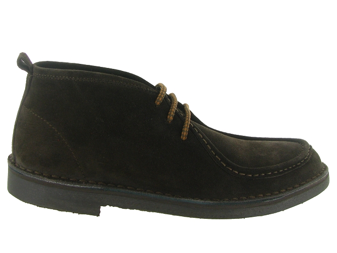 chaussures a lacets - Confort et décontracté - homme - Nubuck - Marron - Kebo8153901_2