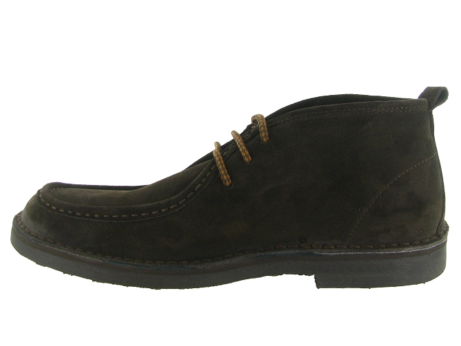 chaussures a lacets - Confort et décontracté - homme - Nubuck - Marron - Kebo8153901_4