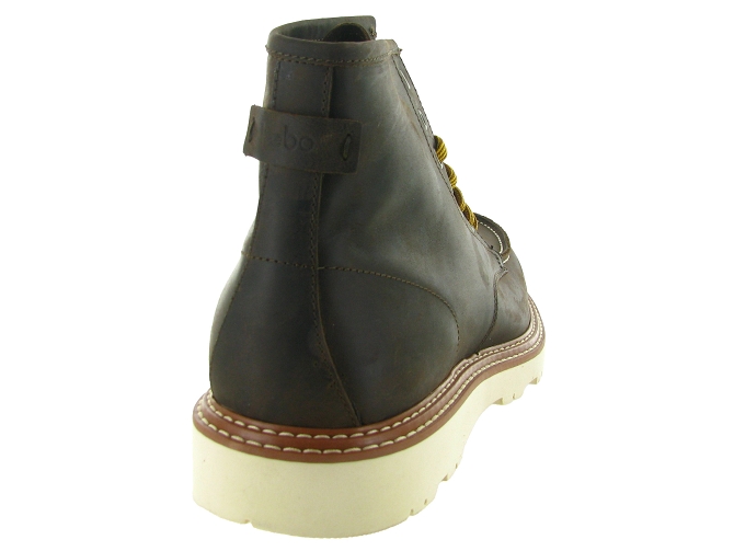 chaussures a lacets - Confort et décontracté - homme - Cuir - Marron - Kebo8154101_5