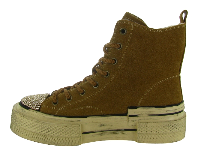 baskets et sneakers - Montante - femme - Nubuck - Camel - Nan ku8155201_4