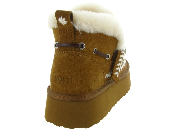 apres ski bottes fourrees - Bottine chaude - femme - Nubuck - Chestnut - Nan ku8155301_5