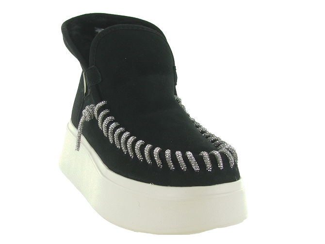 apres ski bottes fourrees - Bottine chaude - femme - Nubuck - Noir - Nan ku8155502_3