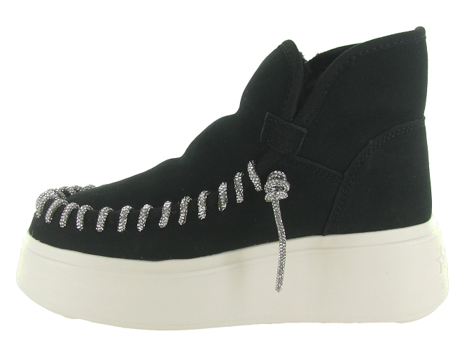 apres ski bottes fourrees - Bottine chaude - femme - Nubuck - Noir - Nan ku8155502_4
