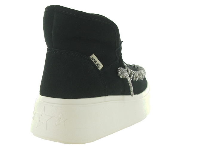 apres ski bottes fourrees - Bottine chaude - femme - Nubuck - Noir - Nan ku8155502_5