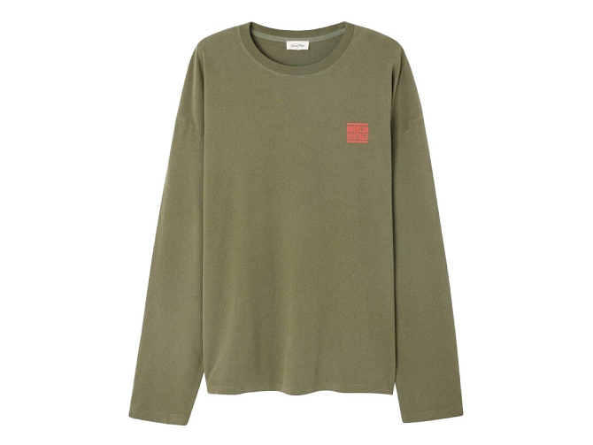 ts - ML - vetement homme - Coton - Kaki - American vintage