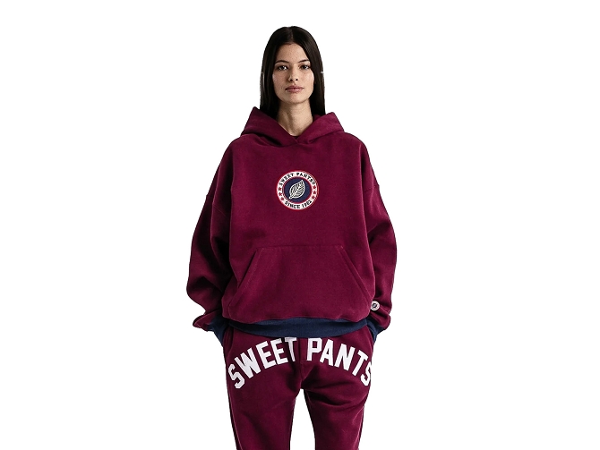 sweat -  - vetements mixte - Coton - Bordeaux - Sweet pants8157202_4